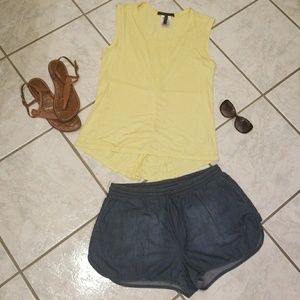 BCBG summer top and short outfit